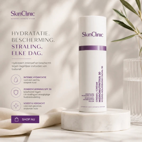 SkinClinic Hydro-Nourishing SPF 30 Facial Cream 50 ml – Hydraterende Gezichtscrème met SPF 30 voor Dagelijkse Zonbescherming