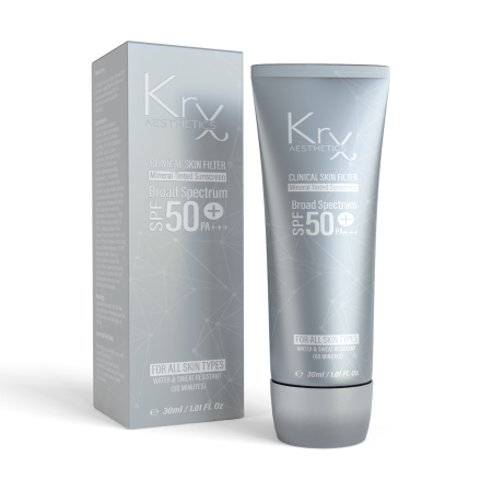 KRX SPF 50+ PA+++ Getinte Zonnecrème – Hoge UV-bescherming & Egale Teint